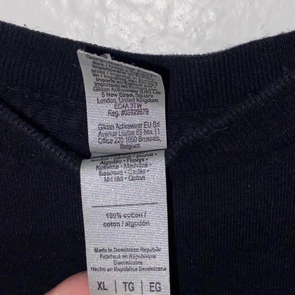 Men’s grunge vintage y2k black short sleeve Leucadian Encinitas Security shirt - Picture 7 of 7